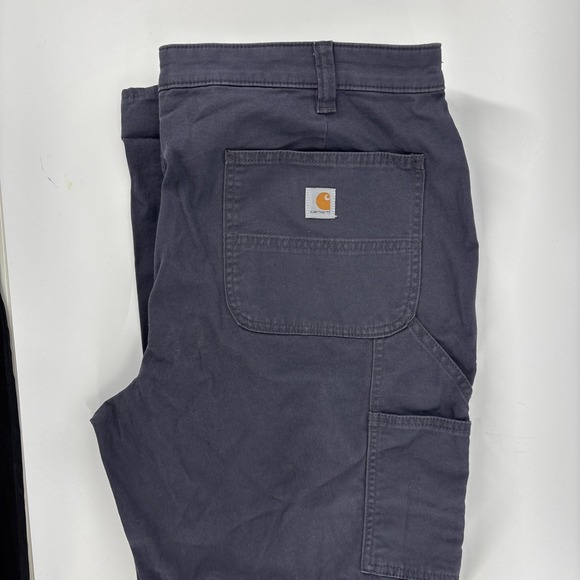 Carhartt Denim - Carhartt Work Pants Women's 18 Regular Rugged Flex Loose Fit Canvas Dark Gray